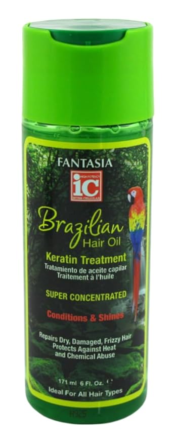 Fantasia IC Hair Oil Brazilian Keratin Treatment , 6 Ounce x-pression