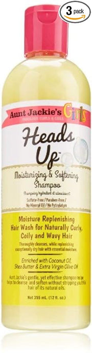 Aunt Jackie's Girls Heads Up Moisturizing & Softening Shampoo , Coconut, 12 Fl Oz x-pression