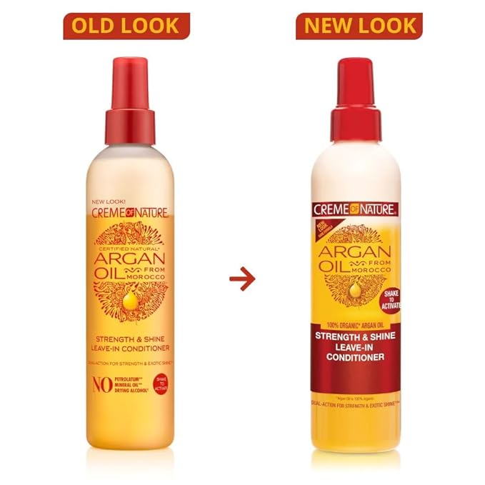 Crème of Nature, Argan Oil Leave In Conditioner, Detangling and Conditioning Formula for Normal Hair 8.45 Fl Oz x-pression