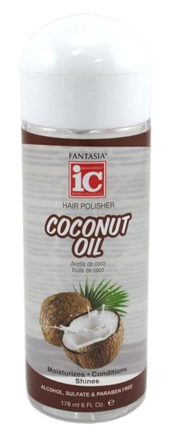 IC Fantasia Ic Hair Polisher 6oz Coconut Oil , 6 FL Oz , 178 mL x-pression