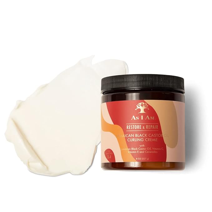 As I Am Restore And Repair Jamaican Black Castor Oil Curling Crème, 8 Fl Ounce x-pression