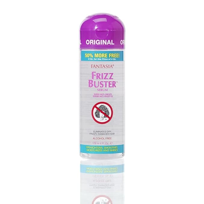 IC Fantasia Frizz Buster Serum 100% Effective For Frizzy, Heat Damaged & Chemically Treated Hair 6Oz/178 Ml x-pression