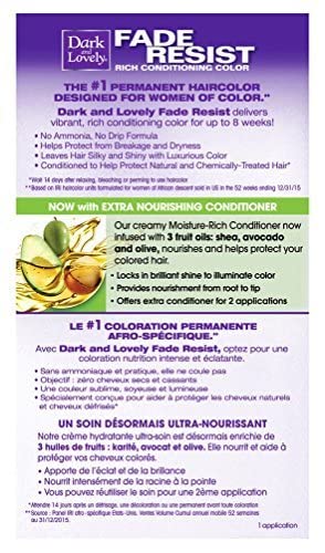 Dark & Lovely Fade Resist, Rich Conditioning Color - Jet Black #371, Jet Black, 1 Count x-pression