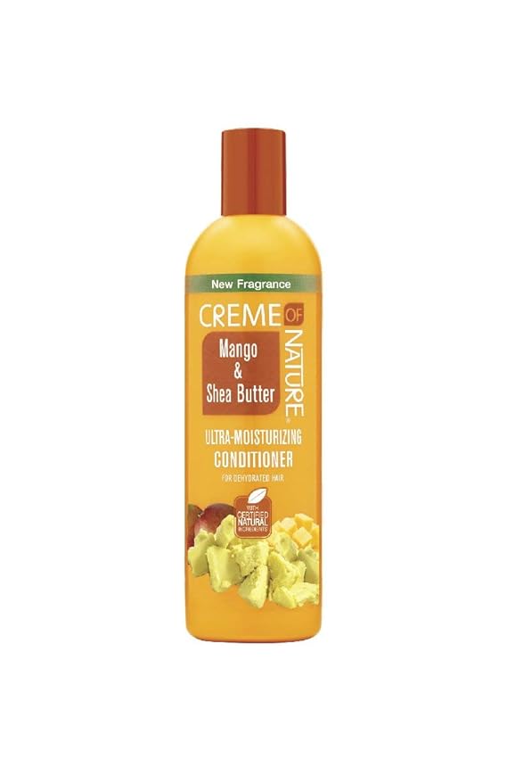 Crème of Nature Mango & Shea Butter Ultra Moisturizing Conditioner, 12 Ounce x-pression