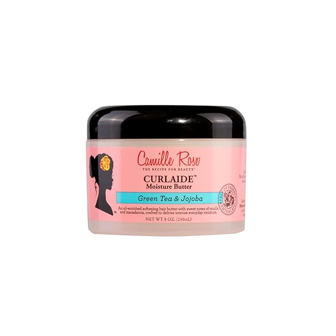 Camille Rose Curlaide Moisture Butter, Hair Styling Cream for Intense Moisture to Strengthen and Nourish Strands, 8 oz x-pression