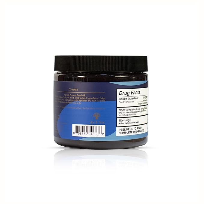 As I Am Dry & Itchy Scalp Care Cowash - 16 ounce - Enriched with Zinc Pyrithione, Olive Oil, and Tea Tree Oil - Fights Dandruff and Seborrheic Dermatitis x-pression