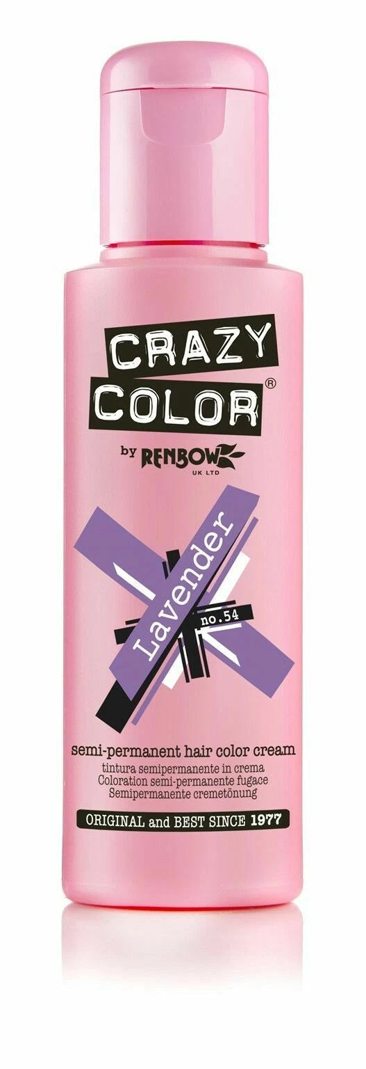 2X CRAZY COLOR SEMI PERMANENT HAIR DYE 100ml - All Colours x-pression