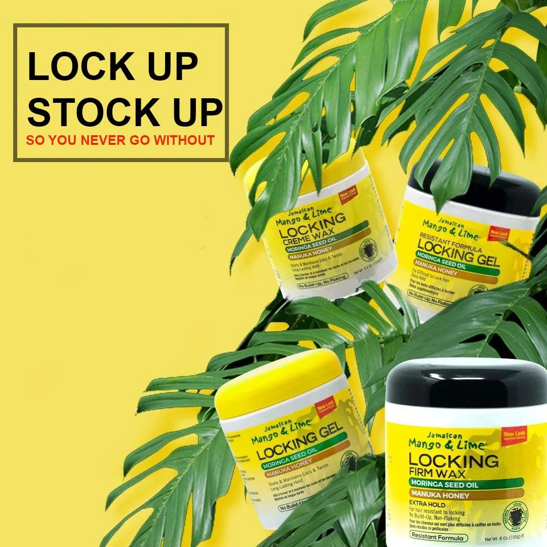 Jamaican Mango & Lime Frizz Control Jar Hair Styling & Locking Gel, Unisex, 6 oz x-pression