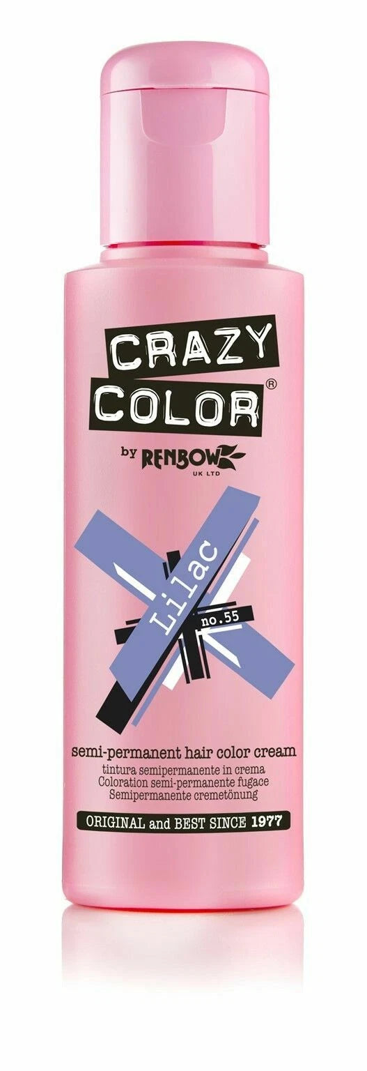 2X CRAZY COLOR SEMI PERMANENT HAIR DYE 100ml - All Colours x-pression