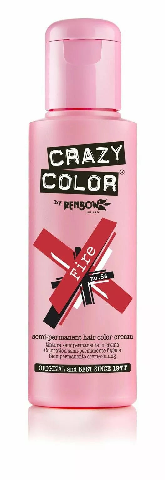 2X CRAZY COLOR SEMI PERMANENT HAIR DYE 100ml - All Colours x-pression