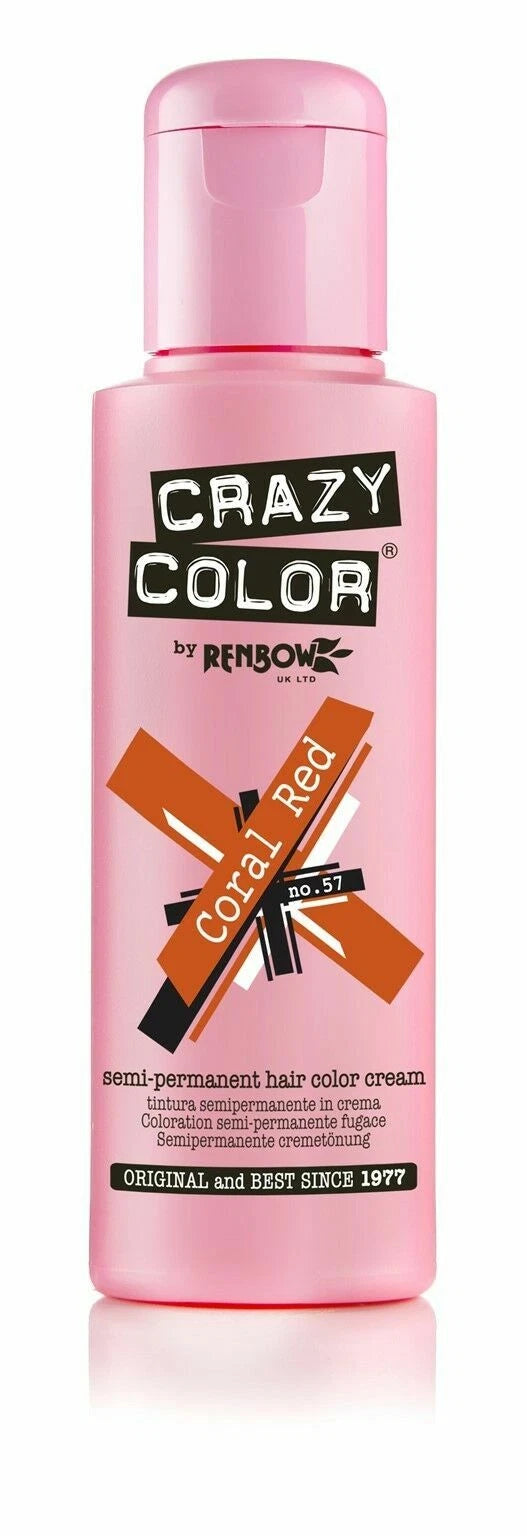Crazy Color Semi Permanent Hair Colour Cream - 100 ml - All Colors x-pression