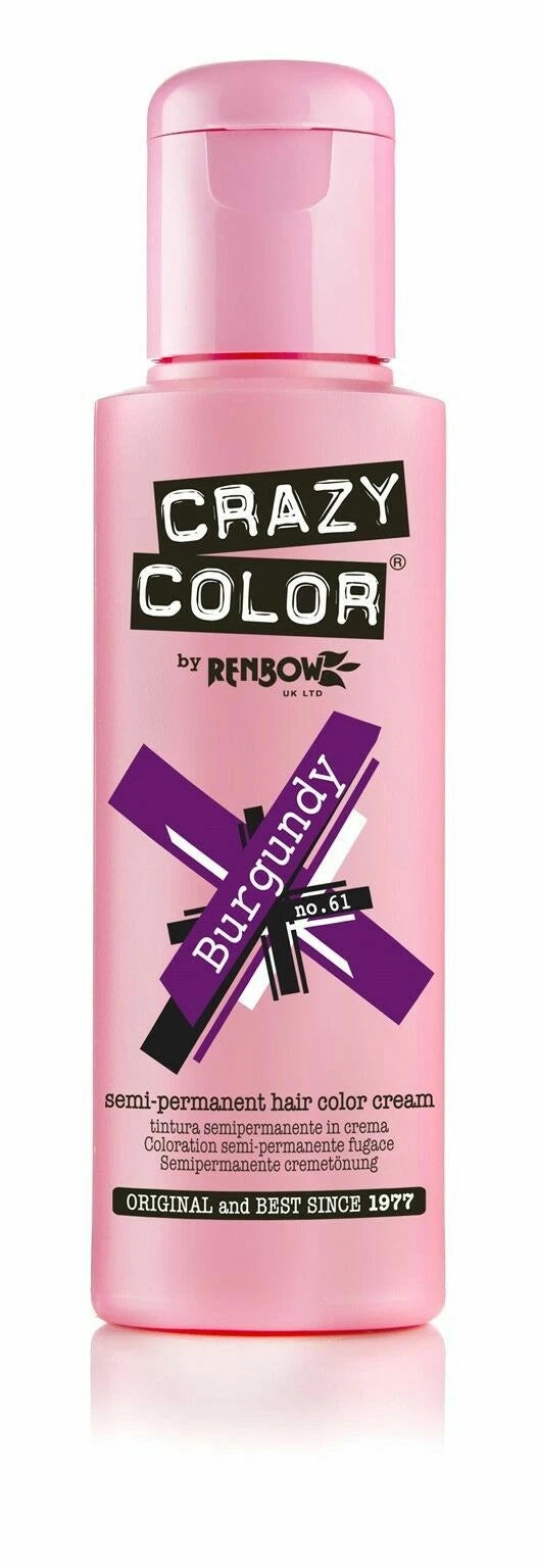 Crazy Color Semi Permanent Hair Colour Cream - 100 ml - All Colors x-pression