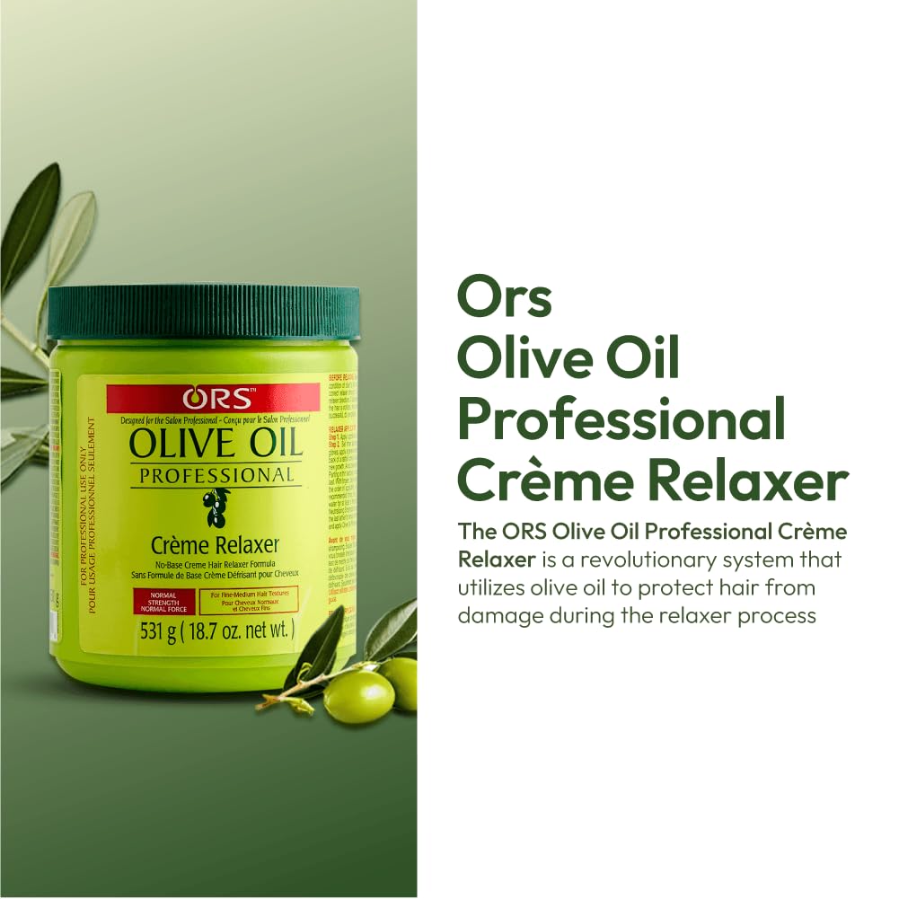 ORS Olive Oil Professional Crème Relaxer Normal Strength 18.75 Ounces, 531 ml x-pression