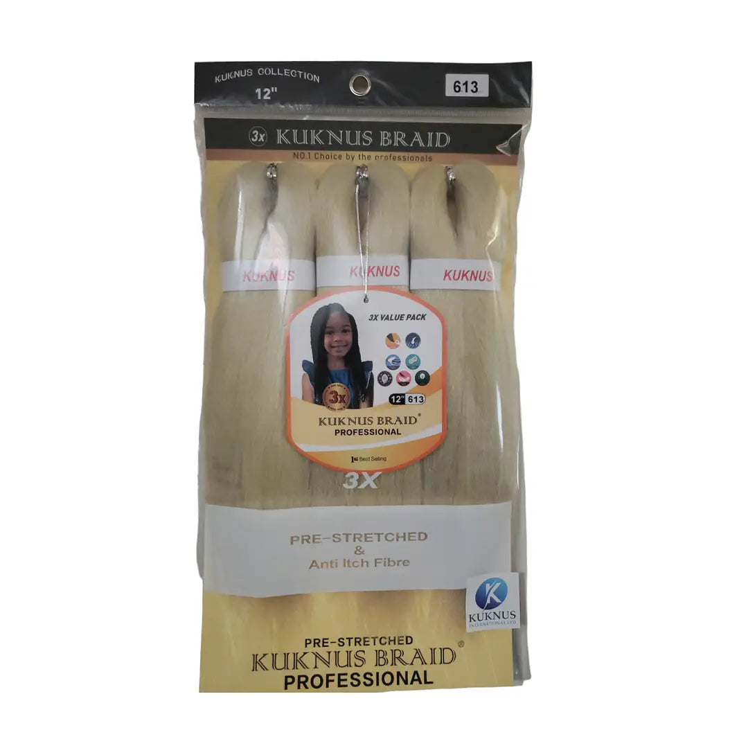 Sensationnel 3X RUWA pre-stretched braid 12"  (KIDS) x-pression