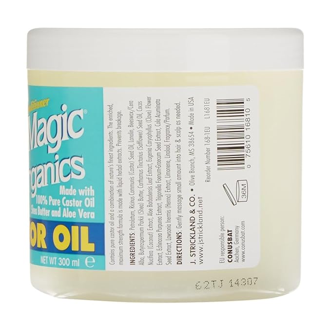 Blue Magic Originals Castor Oil , 12 Ounce Jar (300mL) x-pression
