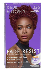 Dark & Lovely Fade Resist, Rich Conditioning Hair Color #326 Berry Burgundy x-pression