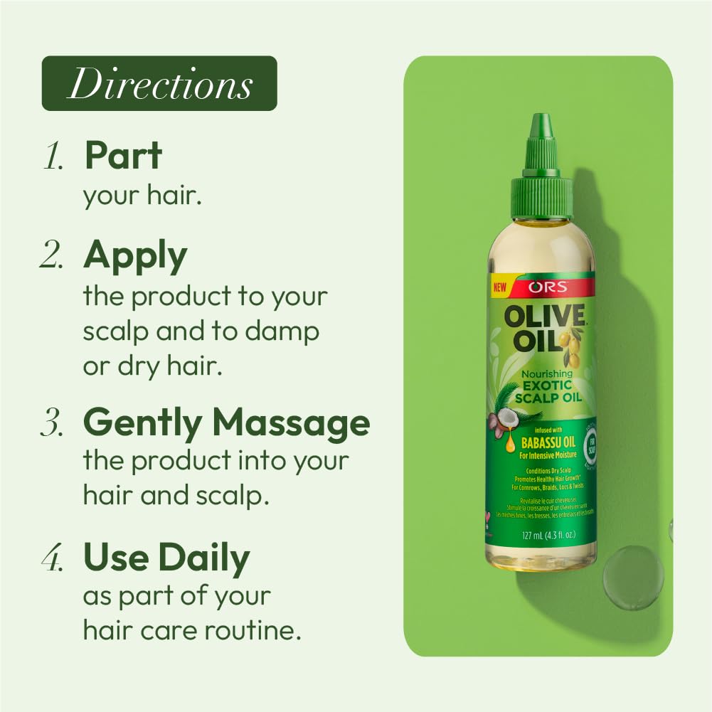 ORS Olive Oil Nourishing Exotic Scalp infused with Babassu Oil for Intensive Moisture 4.3 oz x-pression