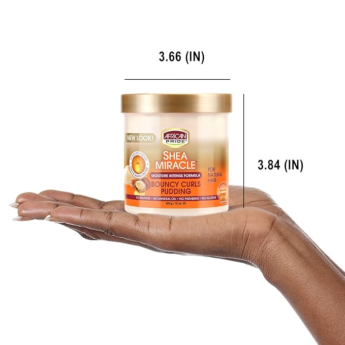 African Pride Shea Butter Miracle Curl Custard Styling, 12 Ounce, 340 g x-pression
