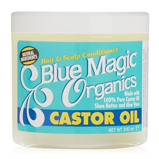 Blue Magic Originals Castor Oil , 12 Ounce Jar (300mL) x-pression