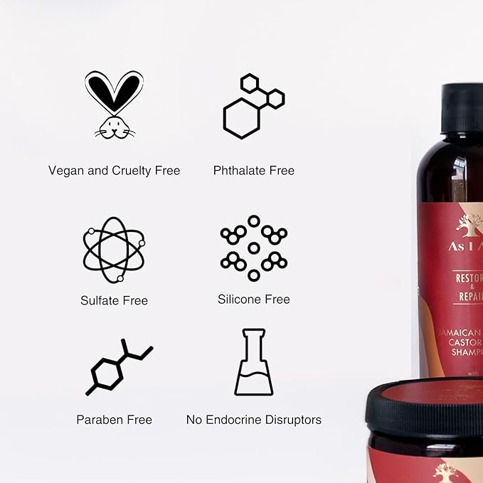 As I Am Restore And Repair Jamaican Black Castor Oil Shampoo, 12 FL Oz, 355ml x-pression