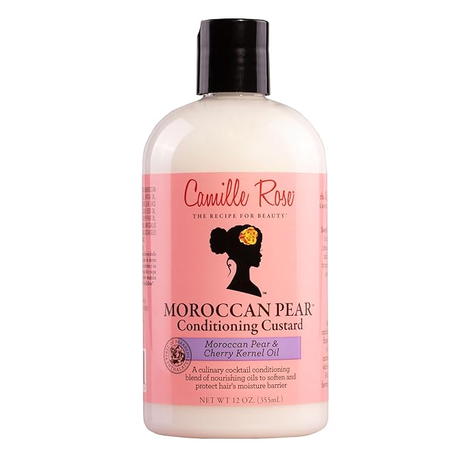 Camille Rose Moroccan Pear Hair Conditioner, to Nourish Soften Restore and Moisturize, for All Hair Types, 12 oz x-pression
