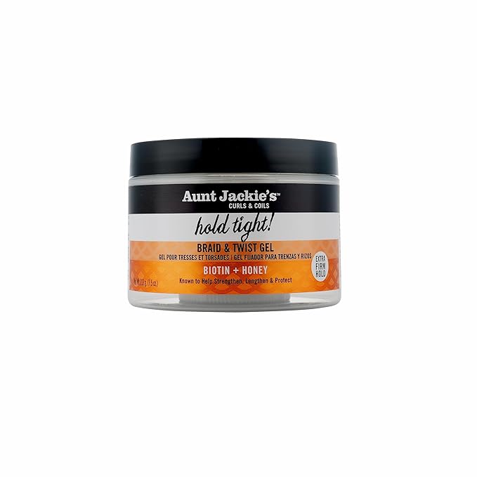 Aunt Jackie's Award-Winning Braid + Twist Collection Hold Tight Braid & Twist Gel with Extra Firm Hold, 7.5oz x-pression