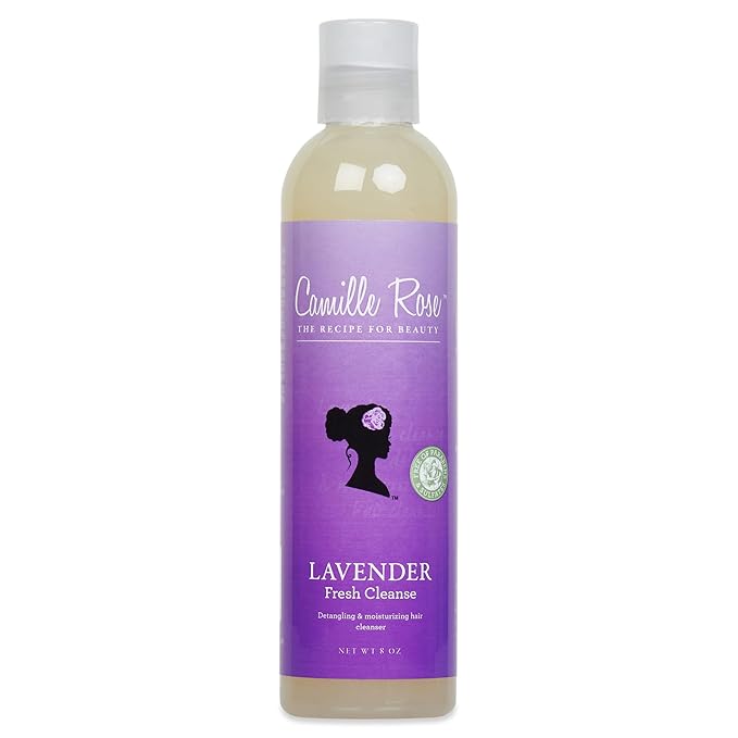 Camille Rose Lavender Fresh Cleanse, Detangling and Moisturizing Shampoo, with Apple Cider and Lavender Oil, 8 oz x-pression