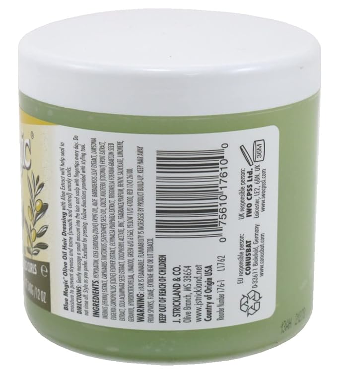 Blue Magic Olive Oil Hair Dressing with Aloe Vera, 12 Ounce x-pression