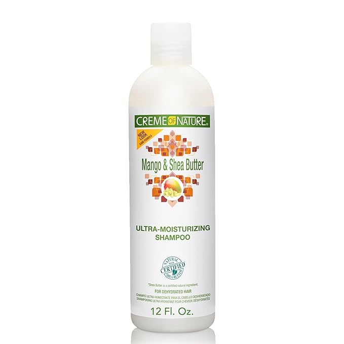 Creme of Nature Mango & Shea Butter Ultra Moisturizing Shampoo, 12 Ounce x-pression