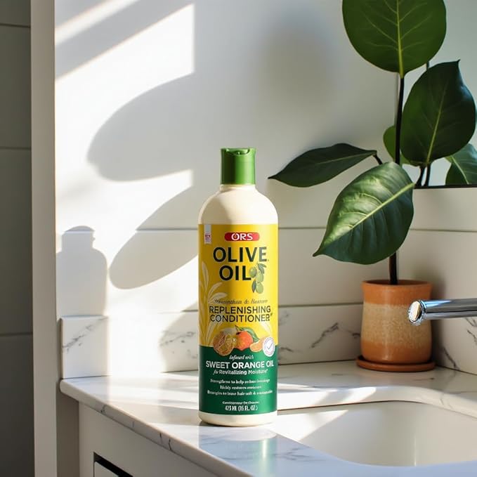 ORS Olive Oil Classics Replenishing Conditioner with Sweet Orange Oil for Revitalizing Moisture, (16.0 oz) x-pression