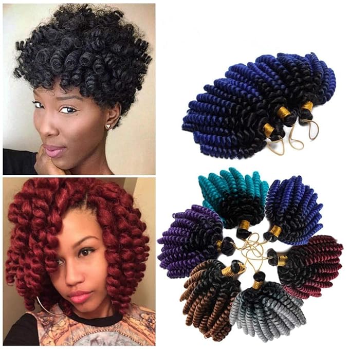 Angels Jamaican Bounce Crochet Hair Jumpy Wand Curl Crochet Braids Hair Synthetic x-pression