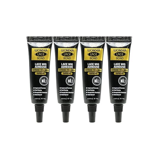 Wonder Lace Bond Lace Wig Adhesive Glue Tube Pack – Extreme Firm Hold (Supreme) 0.23fl. Oz/ 7mL x-pression
