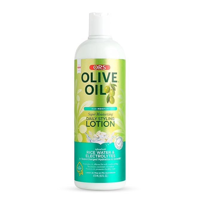 ORS Olive Oil Max Mousture Super Moisturizing Daily Styling Lotion 16 Ounces x-pression