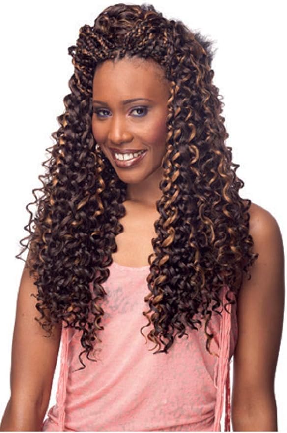 Cherish Bulk Synthetic Braid Long Curly Hair Extension Braids Spanish Curl 22'' x-pression