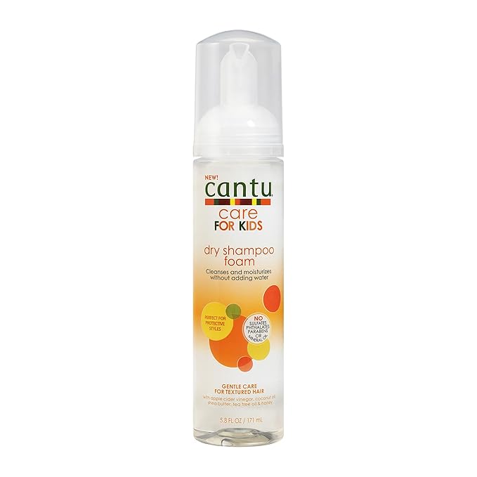 Cantu Care For Kids Dry Shampoo Foam, 5.8 Fl Oz x-pression