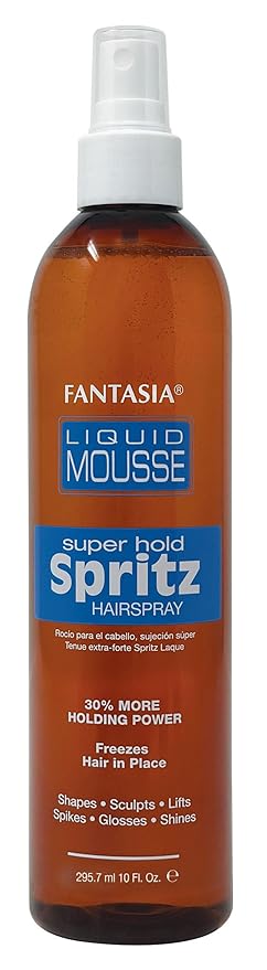 Fantasia Liquid Mousse Spritz Hair Spray Super Hold, 10 Fl Oz x-pression