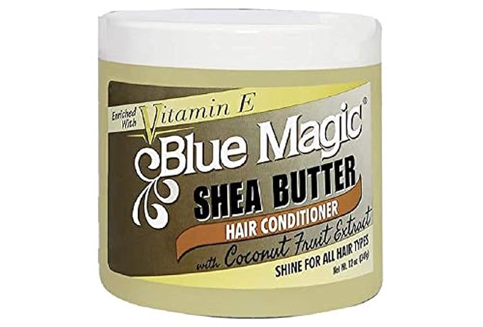Blue Magic Shea Butter Hair conditioner with Coconut Fruit Eaxtract 12 ounce jar (340gm) x-pression