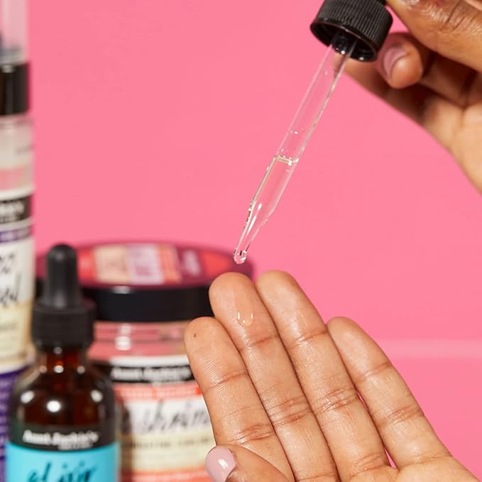 Aunt Jackie's Elixir Essentials Hair & Scalp Oil Enriched with Biotin, Rosemary & Mint, Nourishes, Thickens & Supports Hair Growth, 2 oz x-pression