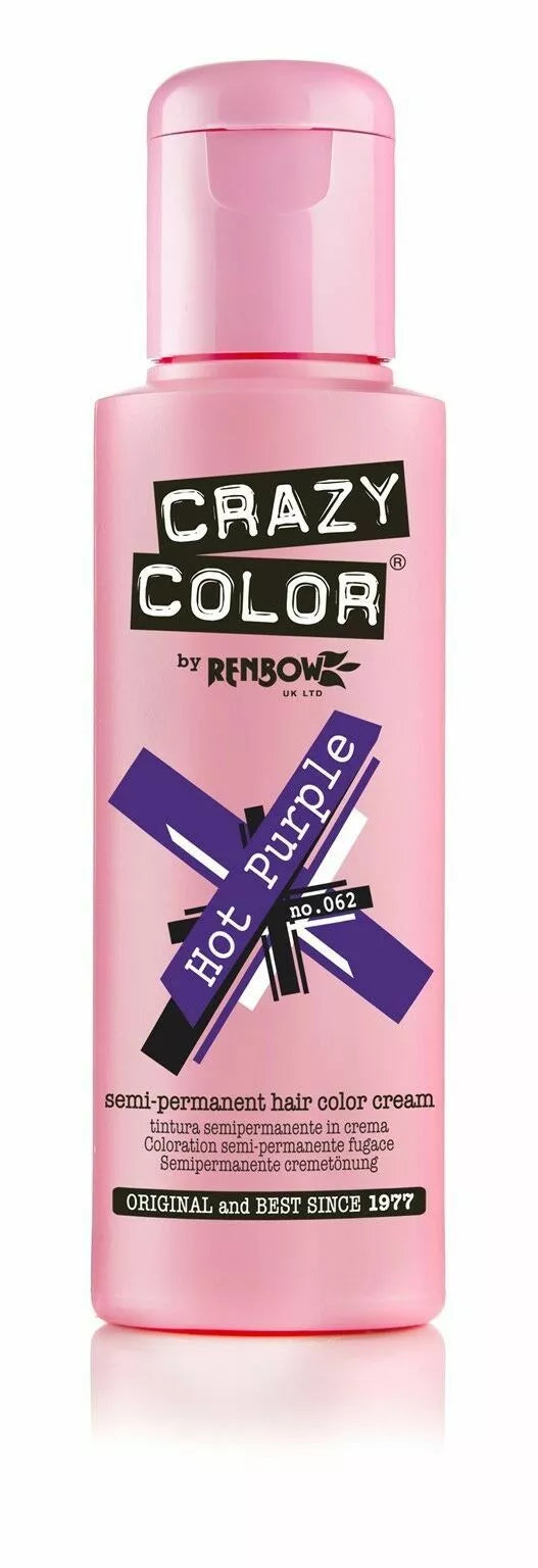 Crazy Color Semi Permanent Hair Colour Cream - 100 ml - All Colors x-pression