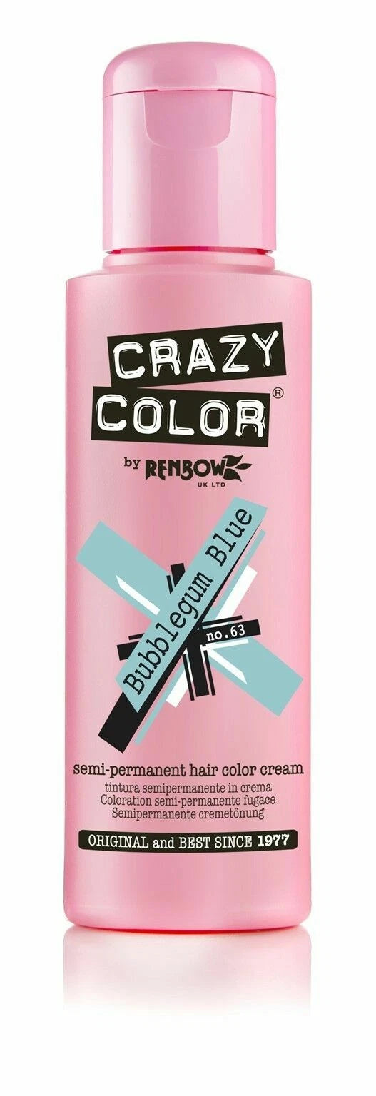 Crazy Color Semi Permanent Hair Colour Cream - 100 ml - All Colors x-pression