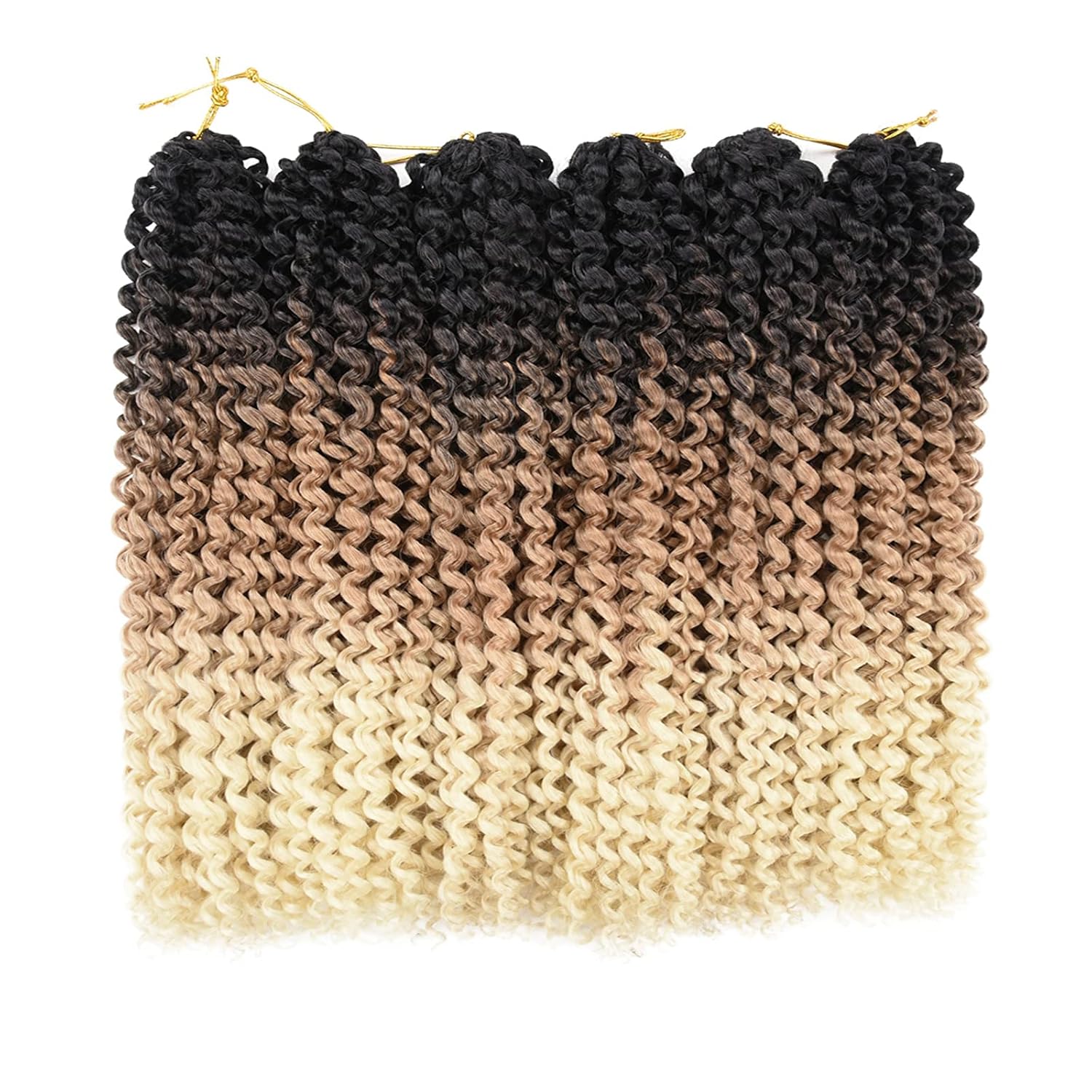 Kuknus Collection Boho Water Wave 14” Synthetic Passion Twist Hair for Woman Girls x-pression