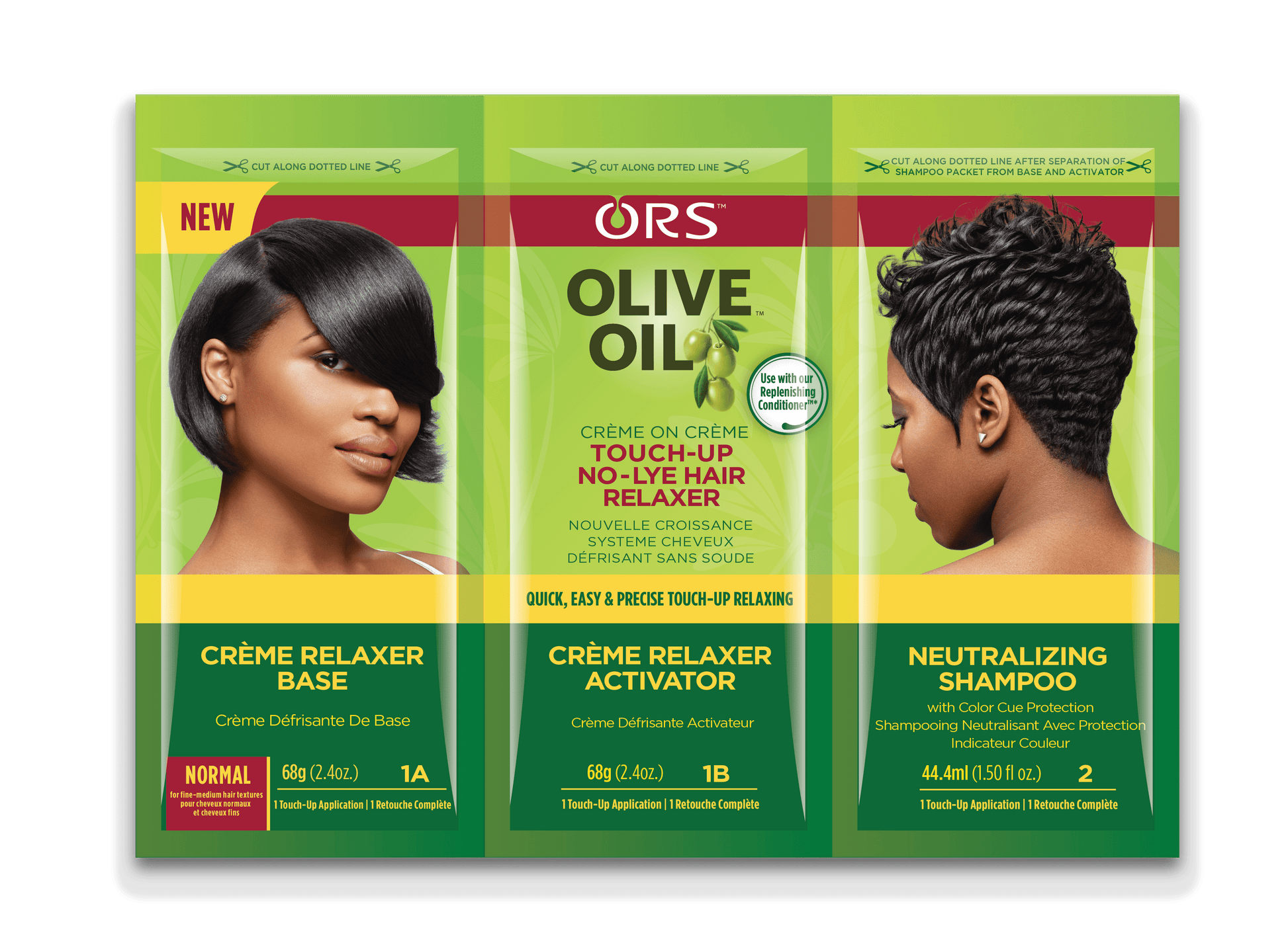 ORS Olive Oil Crème on Crème Touch-Up No-Lye Hair Relaxer Tri-Pack x-pression