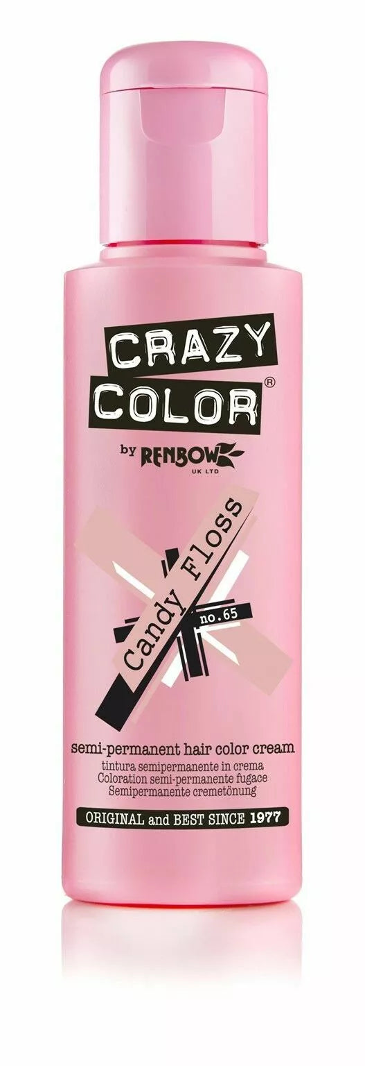 2X CRAZY COLOR SEMI PERMANENT HAIR DYE 100ml - All Colours x-pression