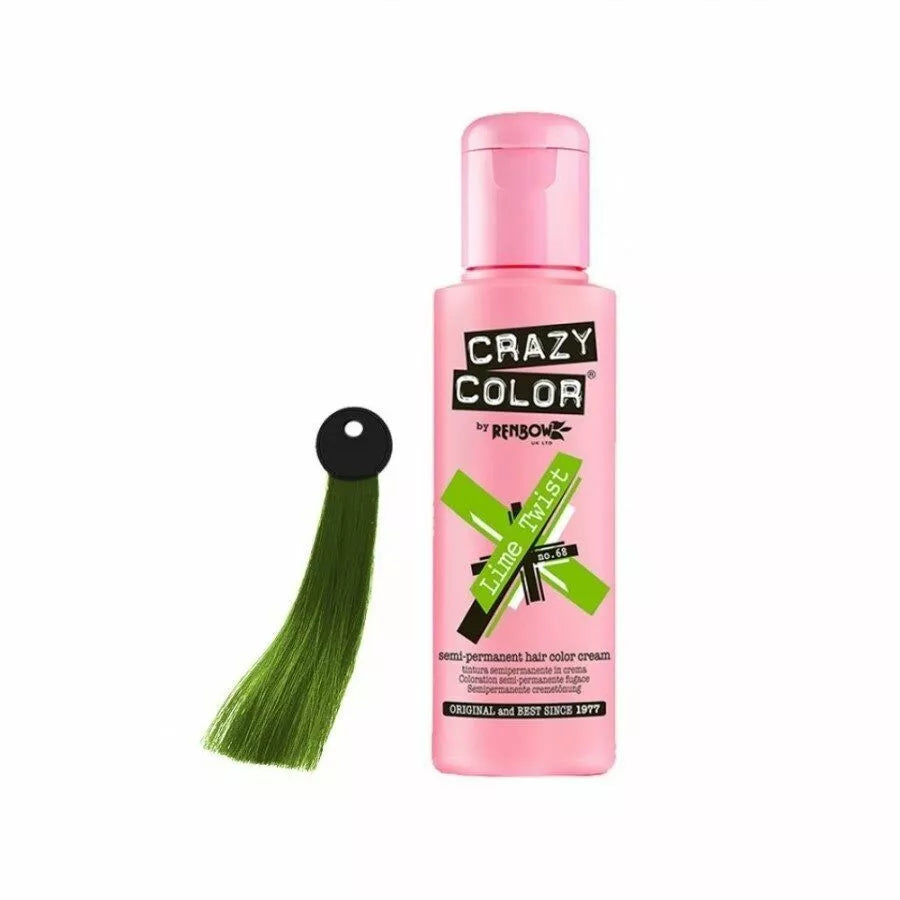 Crazy Color Semi Permanent Hair Colour Cream - 100 ml - All Colors x-pression