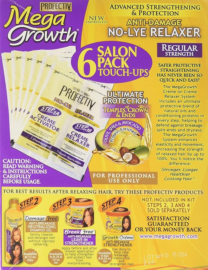 Profectiv Mega Growth Anti Damage No Lye Hair Strength Relaxer Kit x-pression