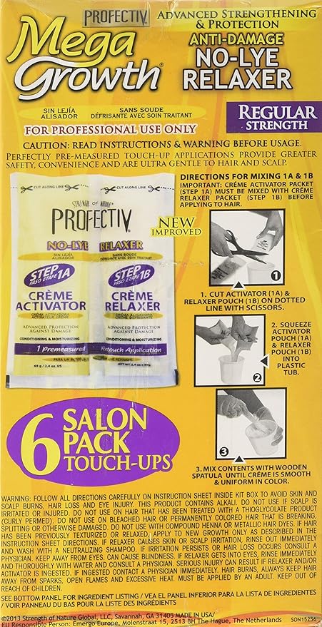 Profectiv Mega Growth Anti Damage No Lye Hair Strength Relaxer Kit x-pression