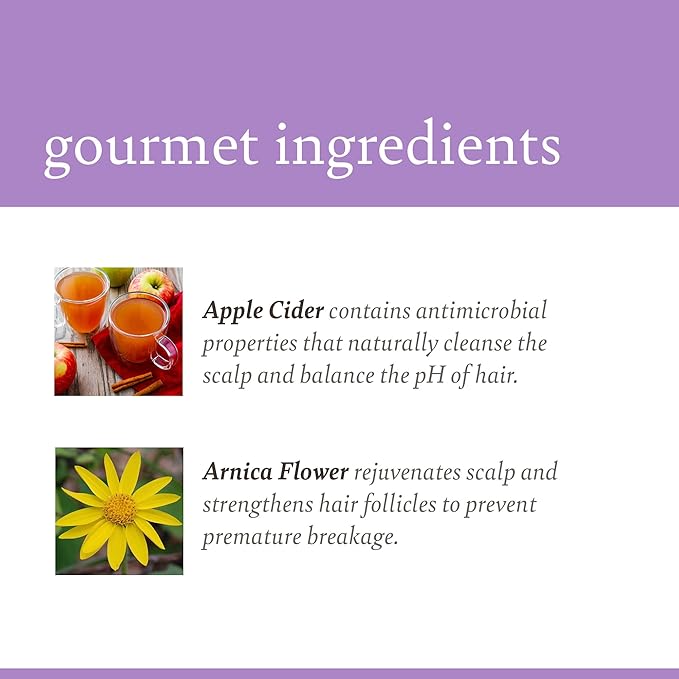 Camille Rose Lavender Fresh Cleanse, Detangling and Moisturizing Shampoo, with Apple Cider and Lavender Oil, 8 oz x-pression