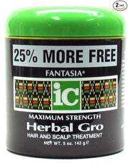 Fantasia Maximum Strength Herbal Gro Hair And Scalp Treatment, 5 oz x-pression