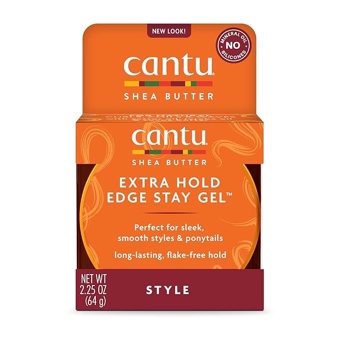 CANTU Shea Butter for Natural Hair Extra Hold Edge Stay Gel, 65 ml x-pression