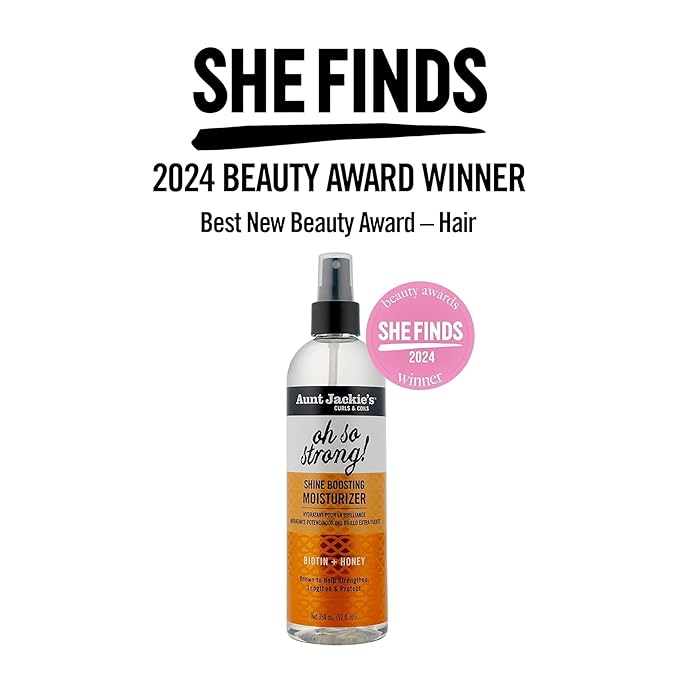 Aunt Jackie's Award-Winning Braid + Twist Collection Oh So Strong Shine Boosting Moisturizer, 12 fl oz x-pression